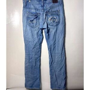 BKE Buckle Jeans Mens 32R Carter Stone Wash Low Rise Straight Western Cowboy